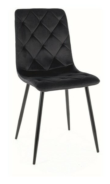 Kitchen Chair Zanzibar | size: Width: 45cm, Height: 91cm, Depth: 39cm | color: Black | image: 0 | variant: 1003851