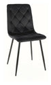 Kitchen Chair Zanzibar | size: Width: 45cm, Height: 91cm, Depth: 39cm | color: Black | image: 0 | variant: 1003851