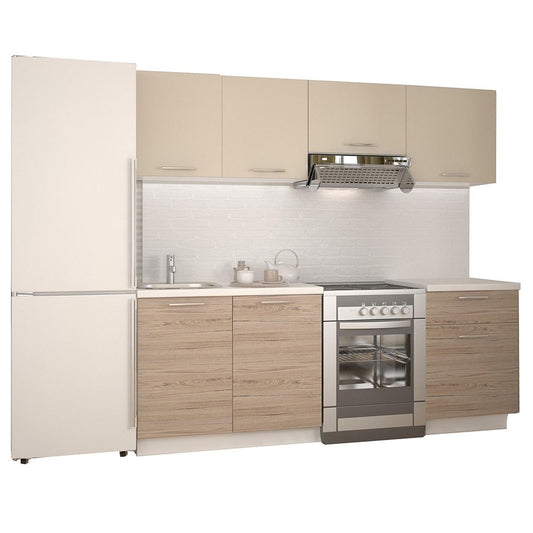 Kitchen Equipment Set Katia | size: Width: 220cm | color: Beige | image: 0 | variant: 1010809