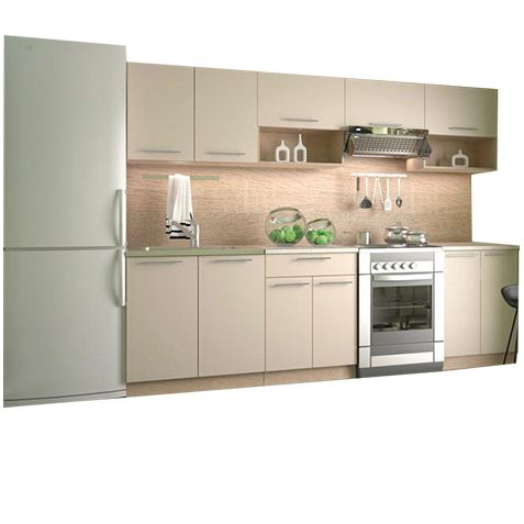 Kitchen Equipment Set Viola | size: Width: 260cm | color: Beige | image: 0 | variant: 1000148