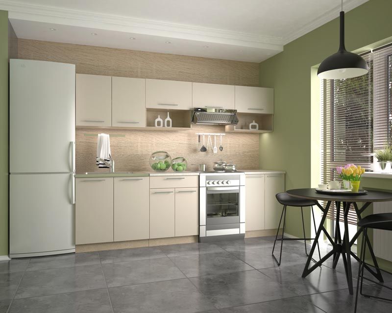 Kitchen Equipment Set Viola | size: Width: 260cm | color: Beige | image: 1 | variant: 1000148