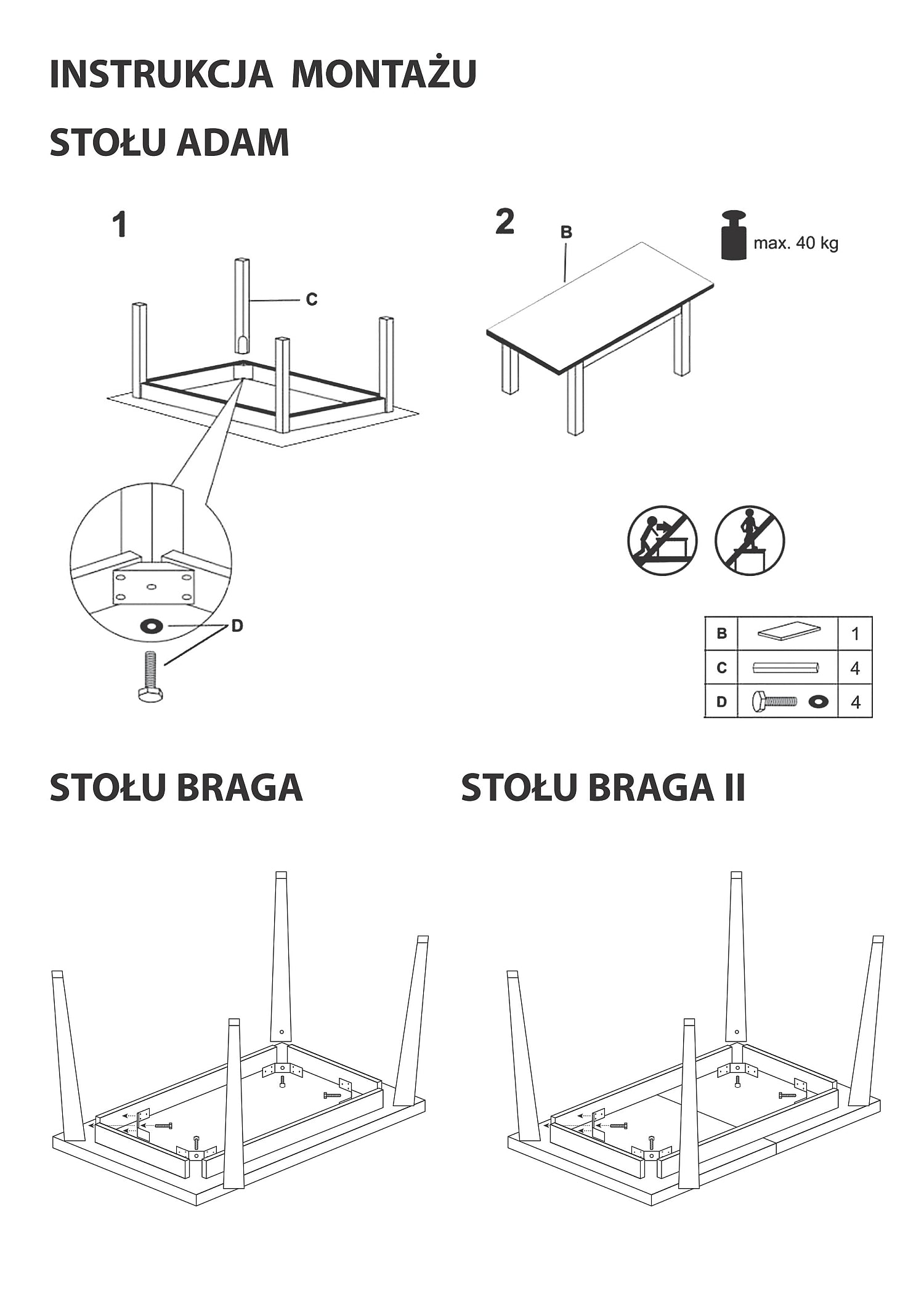 Kitchen Table Adam 1 | size: Length: 65cm, Width: 90cm, Height: 75cm | color: Oak | image: 4 | variant: 1006534