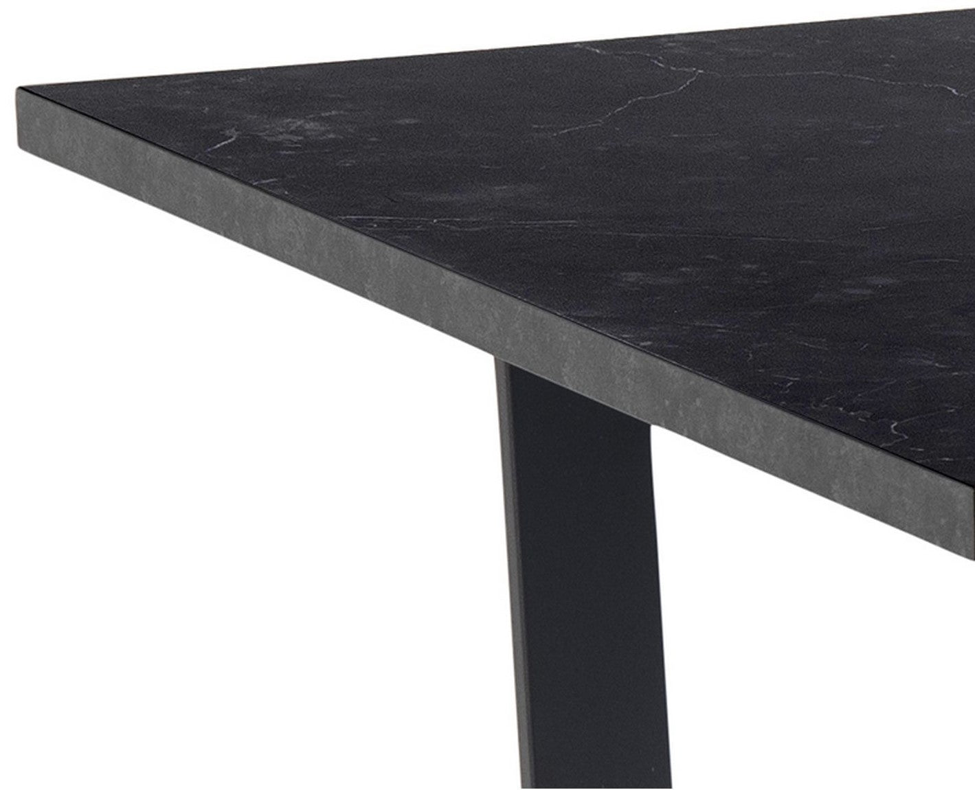 Kitchen Table Amble | size: Length: 90cm, Width: 160cm, Height: 74cm | color: Black | image: 2 | variant: 1011994