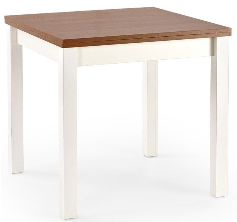 Kitchen Table Beijing | size: Length: 80cm, Width: 160cm, Height: 76cm | color: White/Brown | image: 1 | variant: 1003141
