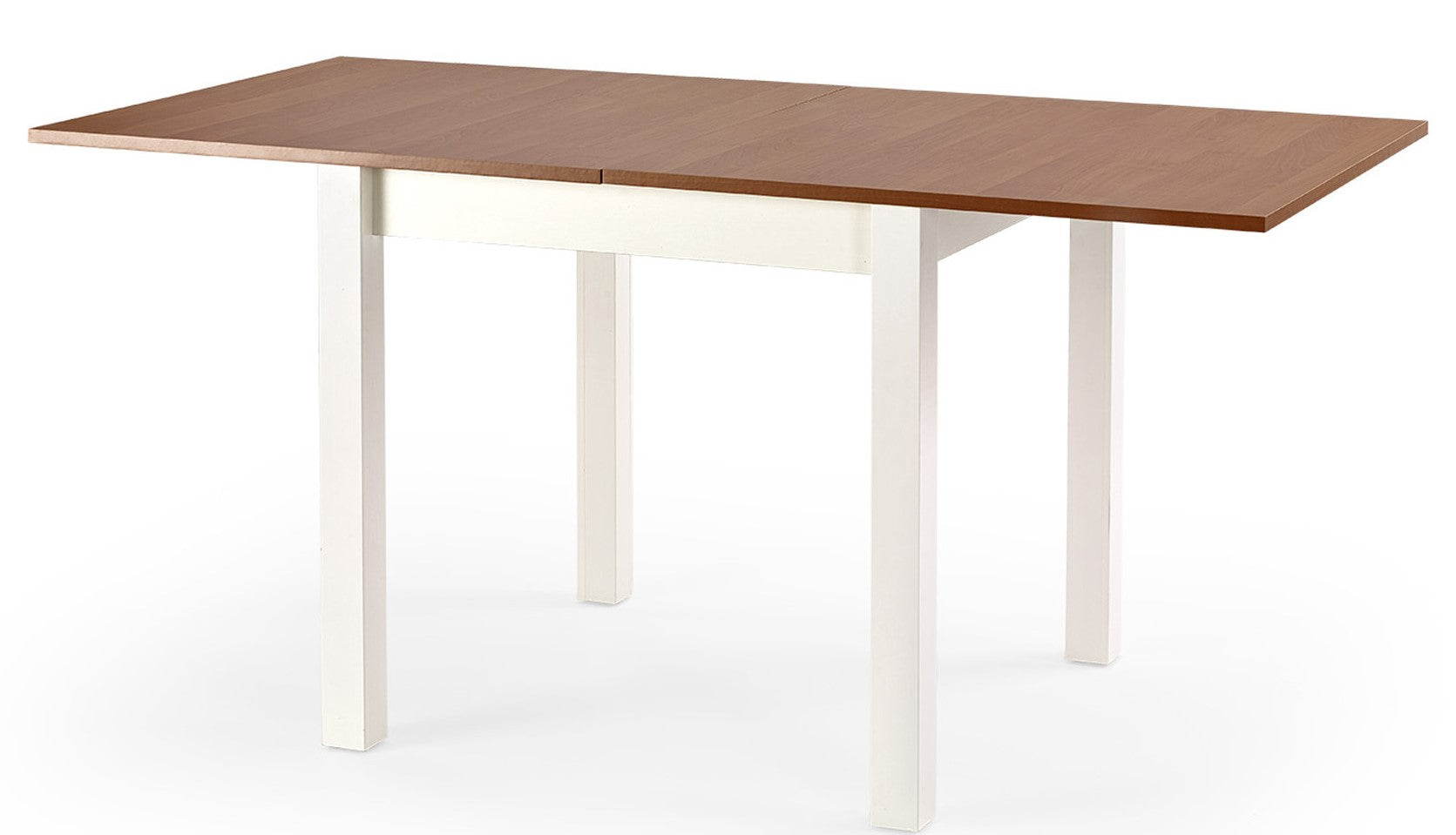 Kitchen Table Beijing | size: Length: 80cm, Width: 160cm, Height: 76cm | color: White/Brown | image: 5 | variant: 1003141