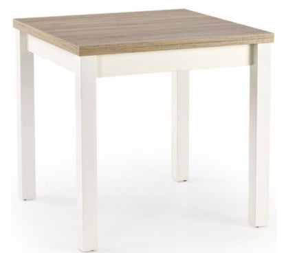 Kitchen Table Beijing | size: Length: 80cm, Width: 160cm, Height: 76cm | color: White/Oak | image: 1 | variant: 1003142