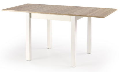 Kitchen Table Beijing | size: Length: 80cm, Width: 160cm, Height: 76cm | color: White/Oak | image: 3 | variant: 1003142