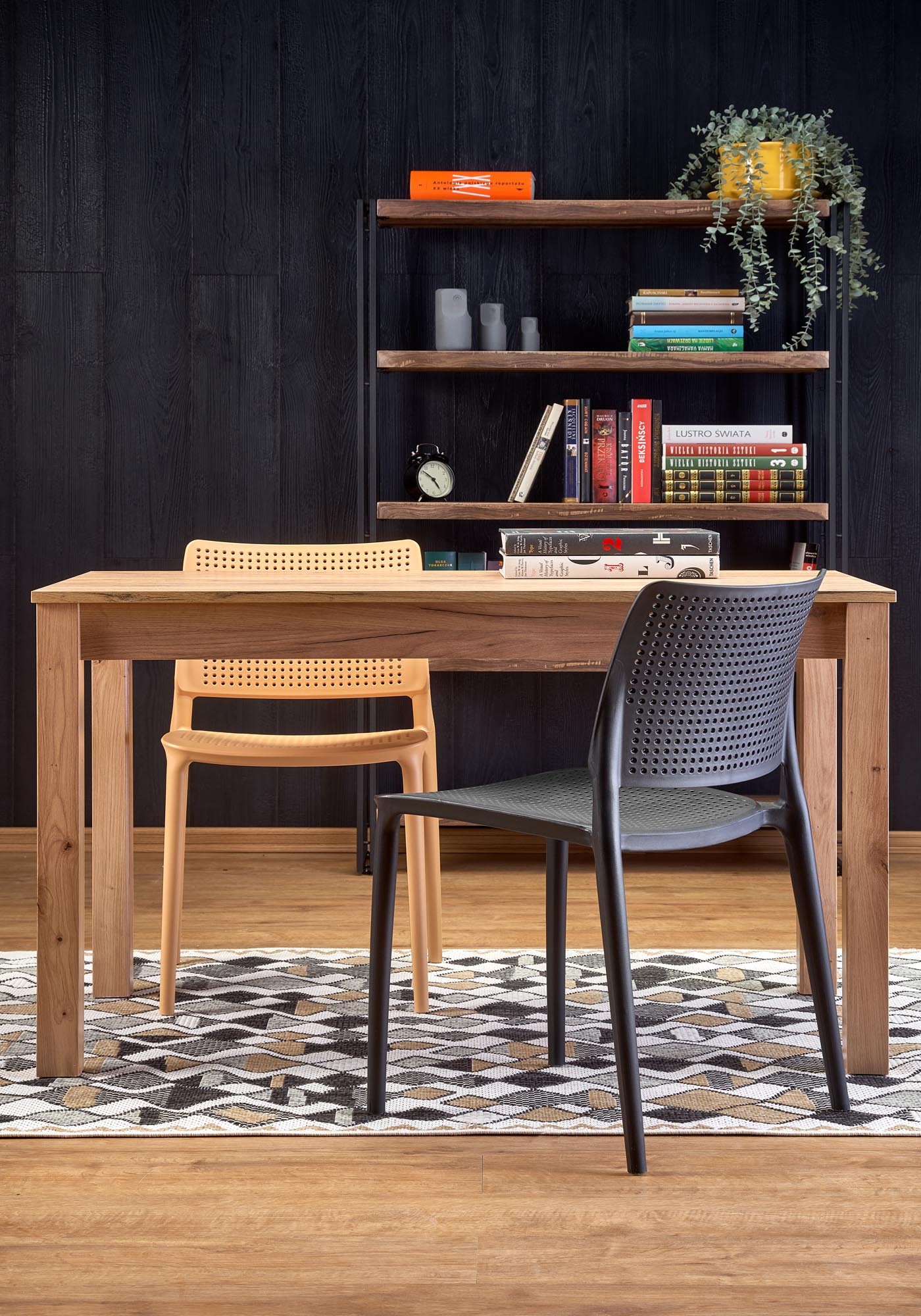 Kitchen Table Belfast | size: Length: 68cm, Width: 120cm, Height: 76cm | color: Artisan/Oak | image: 3 | variant: 1003149