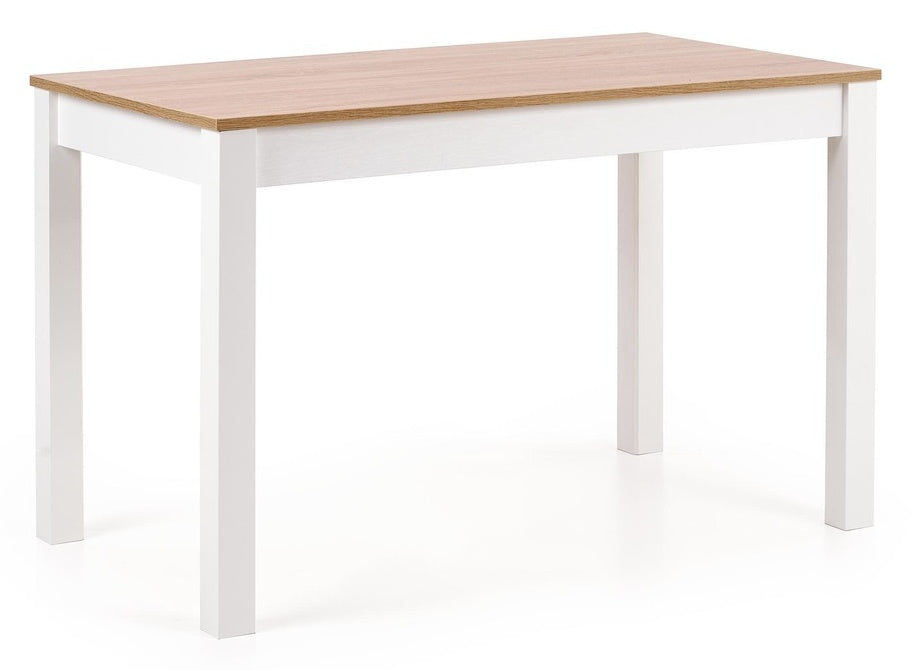 Kitchen Table Belfast | size: Length: 68cm, Width: 120cm, Height: 76cm | color: White/Oak | image: 0 | variant: 1003148