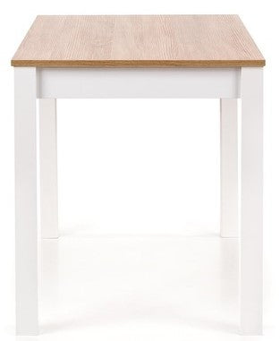 Kitchen Table Belfast | size: Length: 68cm, Width: 120cm, Height: 76cm | color: White/Oak | image: 2 | variant: 1003148