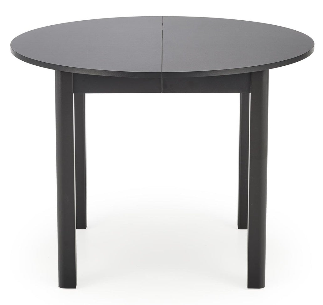 Kitchen Table Birmingham | size: Length: 102cm, Width: 142cm, Height: 76cm, Diameter: 102cm | color: Black | image: 0 | variant: 1003160