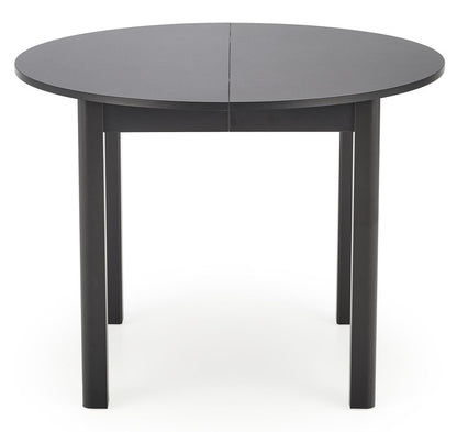 Kitchen Table Birmingham | size: Length: 102cm, Width: 142cm, Height: 76cm, Diameter: 102cm | color: Black | image: 0 | variant: 1003160