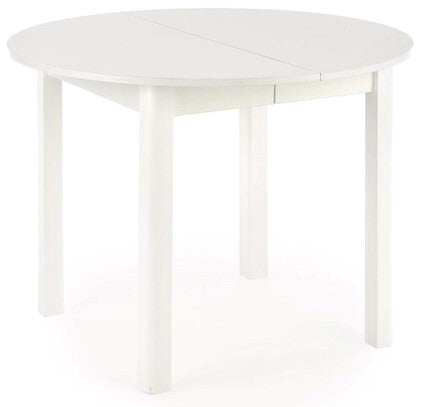 Kitchen Table Birmingham | size: Length: 102cm, Width: 142cm, Height: 76cm, Diameter: 102cm | color: White | image: 1 | variant: 1003157