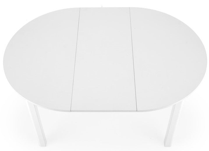 Kitchen Table Birmingham | size: Length: 102cm, Width: 142cm, Height: 76cm, Diameter: 102cm | color: White | image: 5 | variant: 1003157
