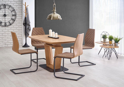 Kitchen Table Blacky | size: Length: 90cm, Width: 220cm, Height: 76cm | color: Oak | image: 8 | variant: 1011292