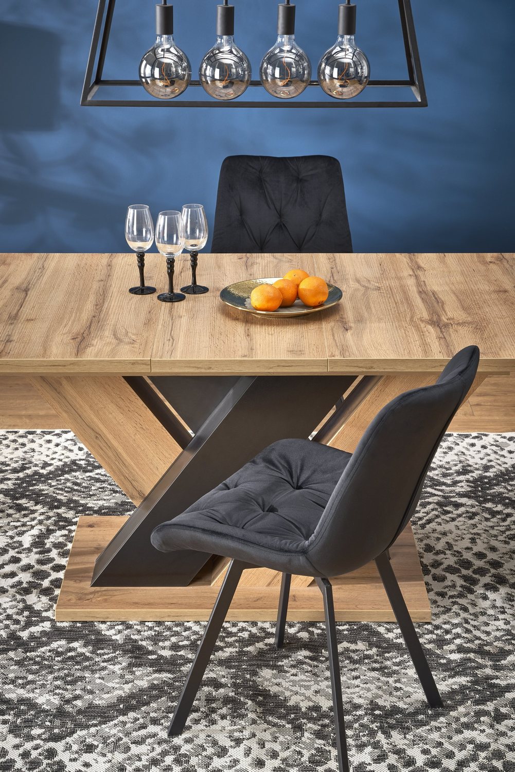 Kitchen Table Brandon | size: Length: 90cm, Width: 200cm, Height: 77cm | color: Oak | image: 2 | variant: 1013027