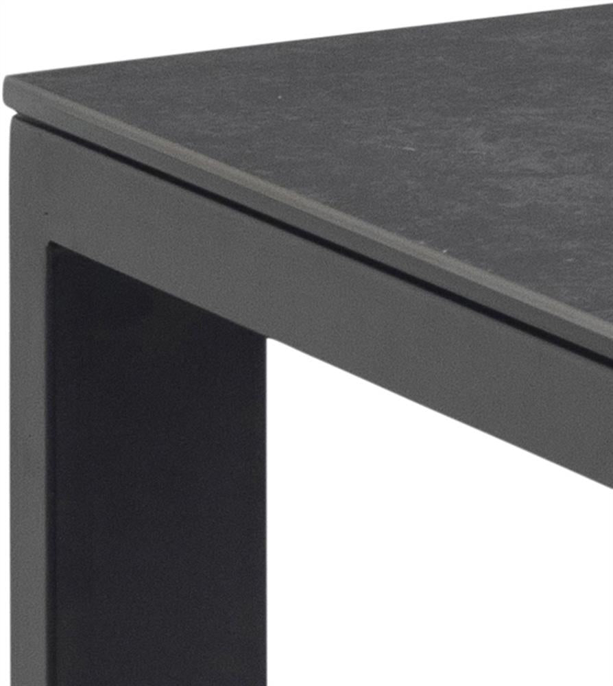 Kitchen Table Brentford | size: Length: 90cm, Width: 200cm, Height: 75cm | color: Black | image: 4 | variant: 1016751