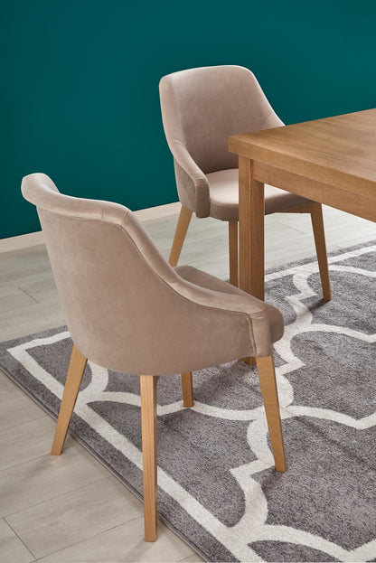 Kitchen Table Brisbane | size: Length: 80cm, Width: 220cm, Height: 79cm | color: Oak | image: 3 | variant: 1003177