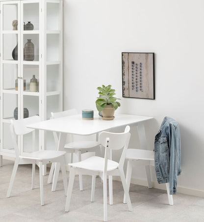 Kitchen Table Broadstairs | size: Length: 80cm, Width: 120cm, Height: 76cm | color: White | image: 4 | variant: 1001553
