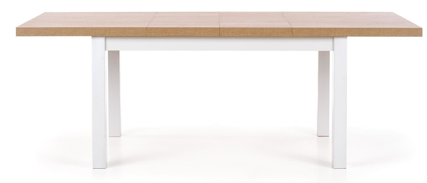 Kitchen Table Buenos Aires | size: Length: 80cm, Width: 220cm, Height: 76cm | color: White/Oak | image: 3 | variant: 1003179