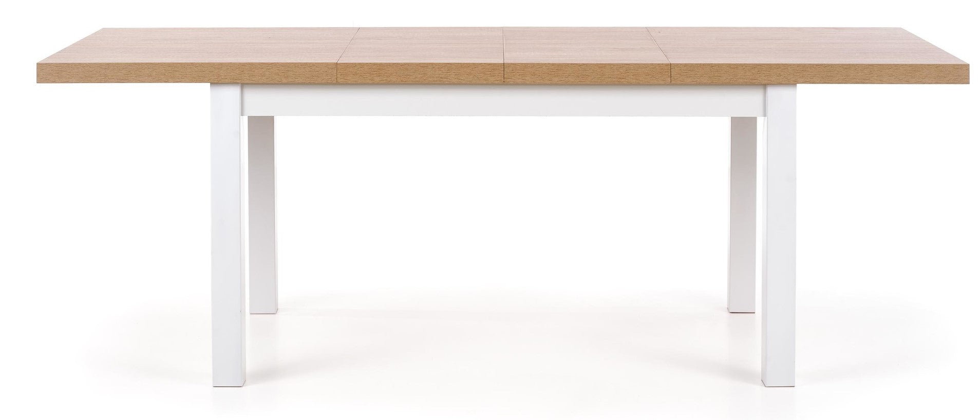 Kitchen Table Buenos Aires | size: Length: 80cm, Width: 220cm, Height: 76cm | color: White/Oak | image: 3 | variant: 1003179