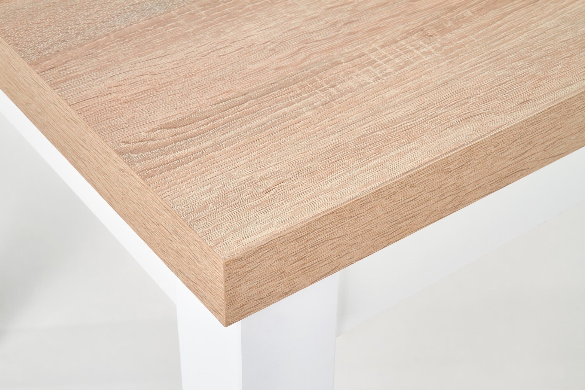 Kitchen Table Buenos Aires | size: Length: 80cm, Width: 220cm, Height: 76cm | color: White/Oak | image: 8 | variant: 1003179