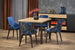 Kitchen Table Buenos Aires | size: Length: 90cm, Width: 125cm, Height: 70cm | color: Black/Oak | image: 1 | variant: 1003185
