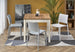 Kitchen Table Buenos Aires | size: Length: 90cm, Width: 125cm, Height: 70cm | color: White/Oak | image: 1 | variant: 1003183