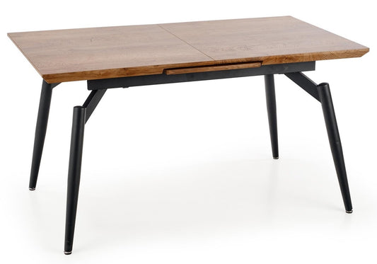 Kitchen Table Cambell | size: Length: 80cm, Width: 180cm, Height: 74cm | color: Black/Oak | image: 1 | variant: 1011258
