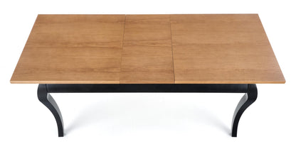 Kitchen Table Cape Town | size: Length: 90cm, Width: 240cm, Height: 76cm | color: Black/Oak | image: 6 | variant: 1003193