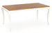 Kitchen Table Cape Town | size: Length: 90cm, Width: 240cm, Height: 76cm | color: White/Oak | image: 1 | variant: 1003194