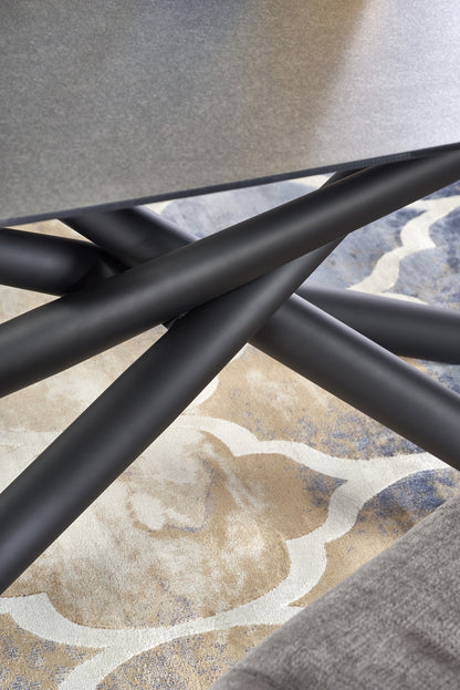 Kitchen Table Capello | size: Length: 95cm, Width: 240cm, Height: 77cm | color: Black/Grey | image: 6 | variant: 1011315