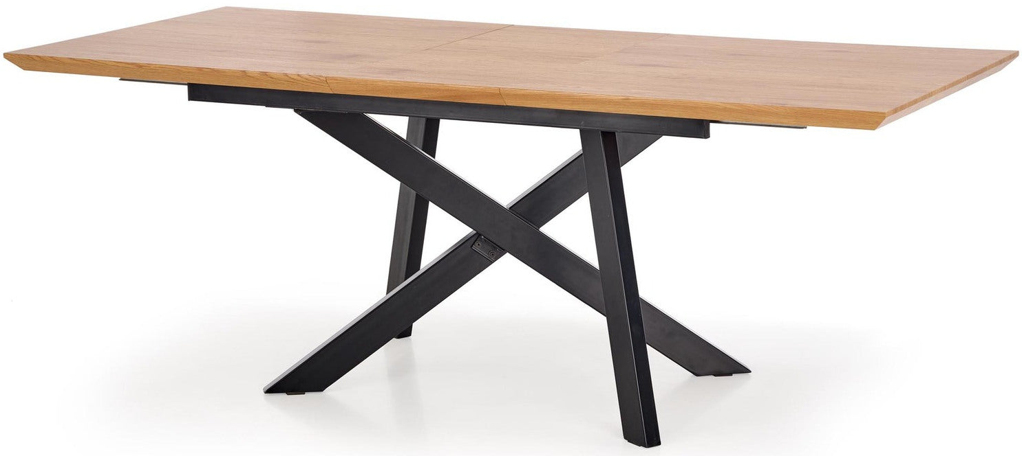Kitchen Table Capital | size: Length: 90cm, Width: 200cm, Height: 76cm | color: Black/Oak | image: 3 | variant: 1011272