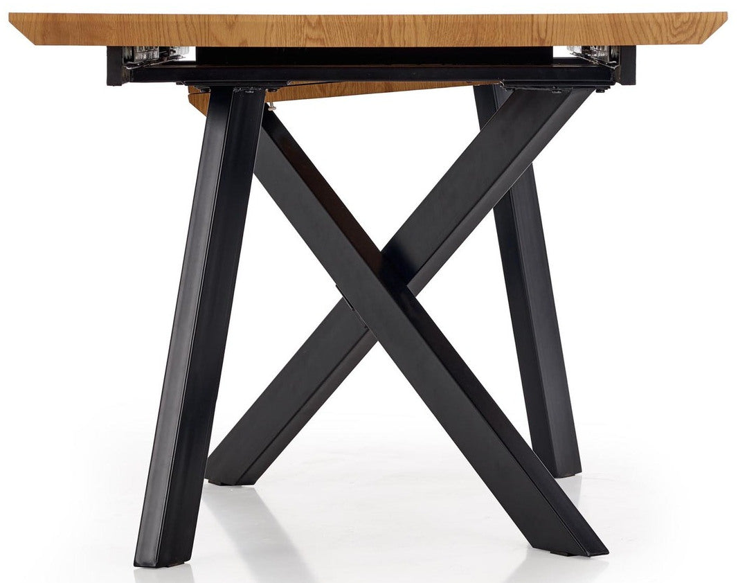 Kitchen Table Capital | size: Length: 90cm, Width: 200cm, Height: 76cm | color: Black/Oak | image: 5 | variant: 1011272