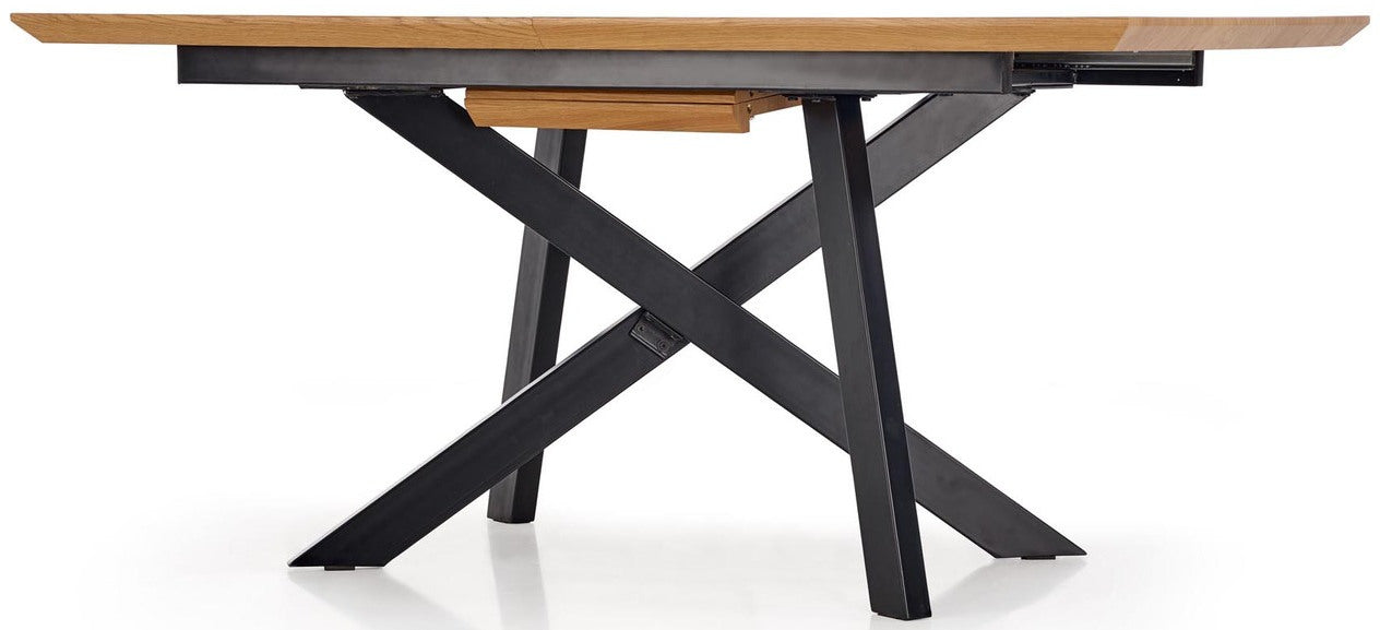 Kitchen Table Capital | size: Length: 90cm, Width: 200cm, Height: 76cm | color: Black/Oak | image: 6 | variant: 1011272