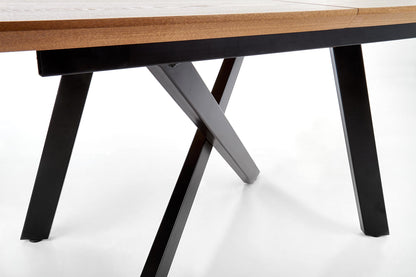 Kitchen Table Capital | size: Length: 90cm, Width: 200cm, Height: 76cm | color: Black/Oak | image: 8 | variant: 1011272