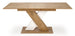 Kitchen Table Caracas | size: Length: 85cm, Width: 175cm, Height: 76cm | color: White/Oak | image: 0 | variant: 1003196