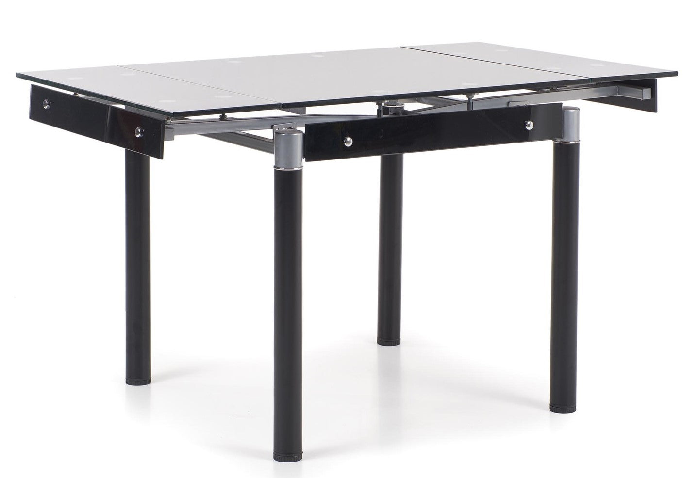 Kitchen Table Charleston | size: Length: 80cm, Width: 130cm, Height: 76cm | color: Black | image: 2 | variant: 1003199