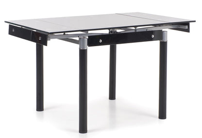 Kitchen Table Charleston | size: Length: 80cm, Width: 130cm, Height: 76cm | color: Black | image: 2 | variant: 1003199