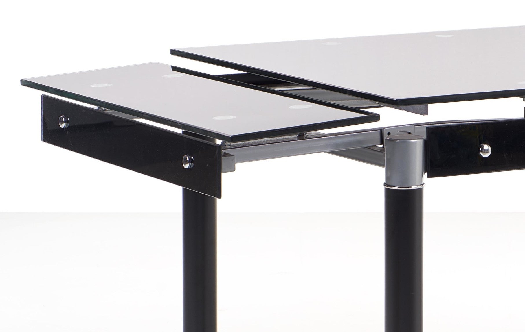 Kitchen Table Charleston | size: Length: 80cm, Width: 130cm, Height: 76cm | color: Black | image: 3 | variant: 1003199