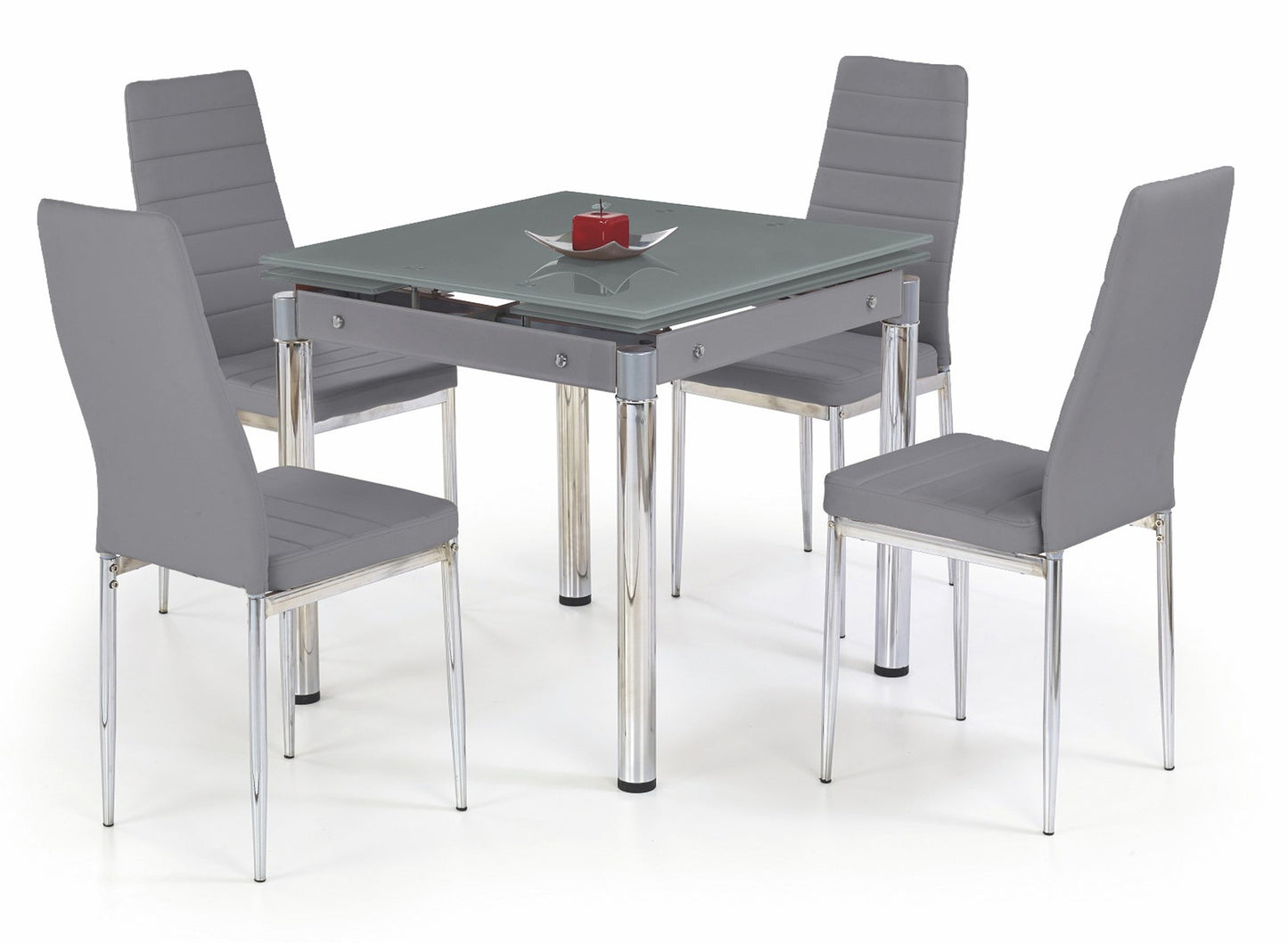 Kitchen Table Charleston | size: Length: 80cm, Width: 130cm, Height: 76cm | color: Gray | image: 1 | variant: 1003200