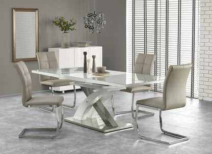 Kitchen Table Chongqing | size: Length: 90cm, Width: 220cm, Height: 78cm | color: White/Grey | image: 4 | variant: 1003211