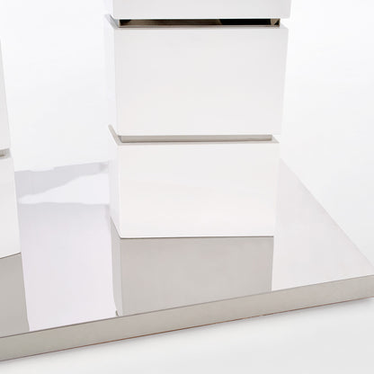 Kitchen Table Cologne | size: Length: 90cm, Width: 200cm, Height: 75cm | color: White | image: 5 | variant: 1003218