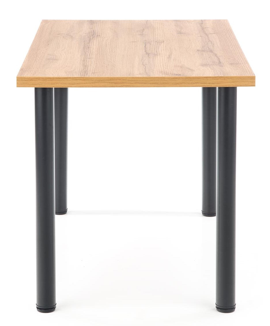 Kitchen Table Dakar | size: Length: 68cm, Width: 120cm, Height: 75cm | color: Black/Oak | image: 2 | variant: 1003229