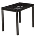 Kitchen Table Damar 1 | size: Length: 60cm, Width: 80cm, Height: 75cm | color: Black | image: 1 | variant: 1006566