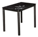 Kitchen Table Damar | size: Length: 60cm, Width: 100cm, Height: 75cm | color: Black | image: 1 | variant: 1006560