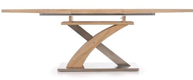 Kitchen Table Delhi | size: Length: 90cm, Width: 220cm, Height: 77cm | color: Oak | image: 4 | variant: 1003236
