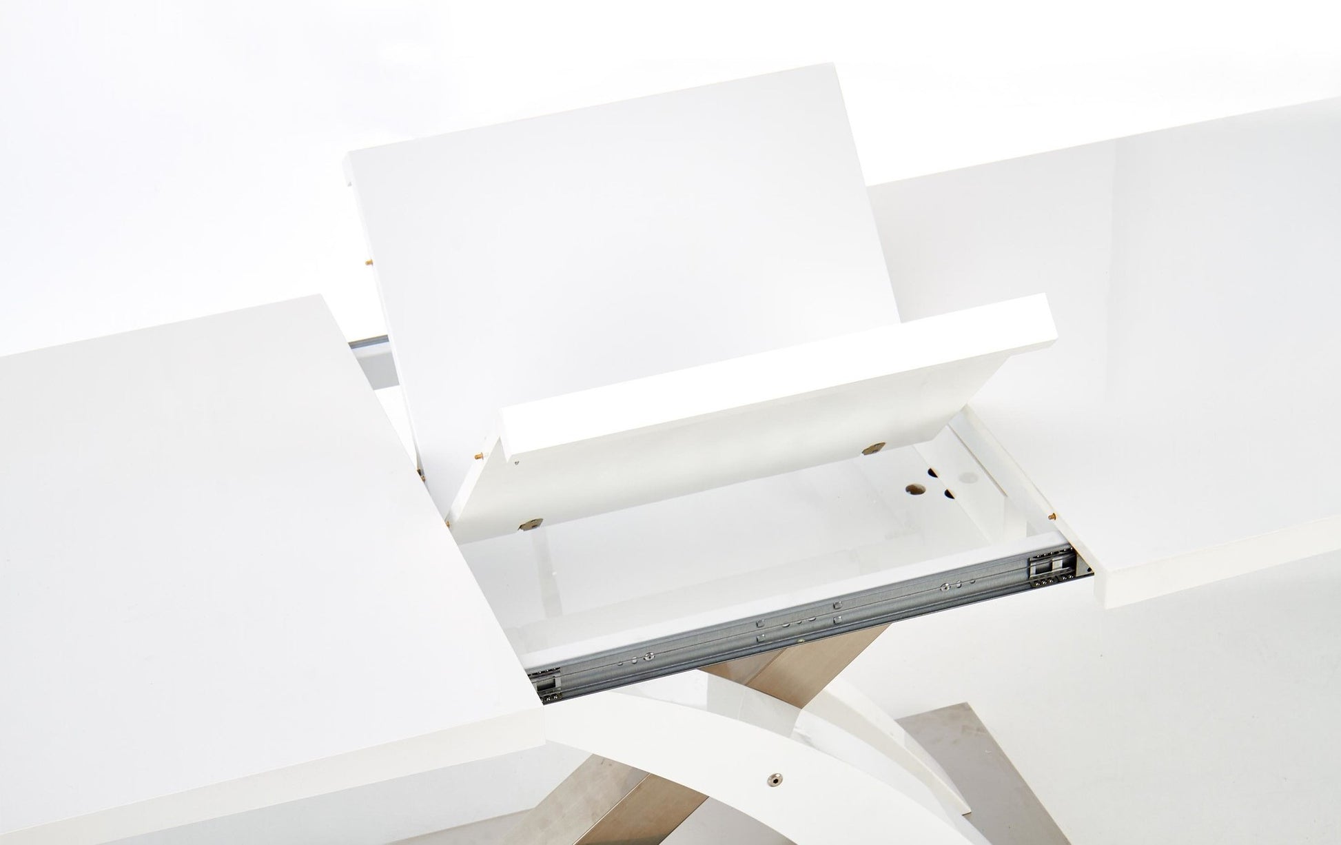 Kitchen Table Delhi | size: Length: 90cm, Width: 220cm, Height: 77cm | color: White | image: 6 | variant: 1003237