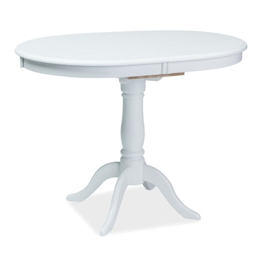 Kitchen Table Dello | size: Length: 70cm, Width: 129cm, Height: 75cm | color: White | image: 1 | variant: 1011189