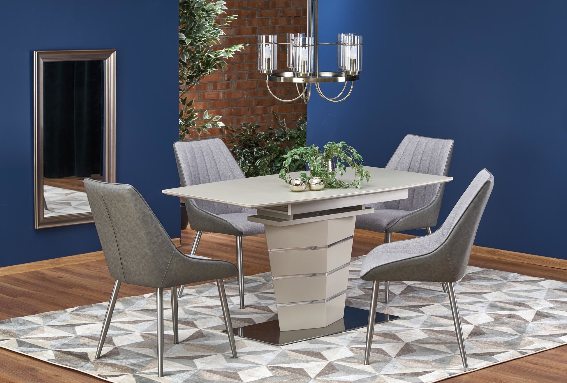 Kitchen Table East Ahmedabad | size: Length: 80cm, Width: 180cm, Height: 76cm | color: champagne | image: 4 | variant: 1006874